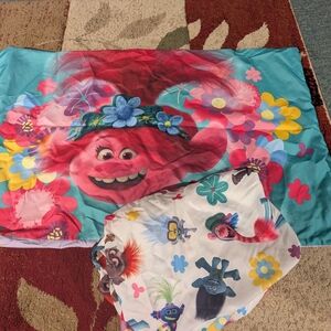 Dreamworks Trolls Bedding Set - Blue and Pink